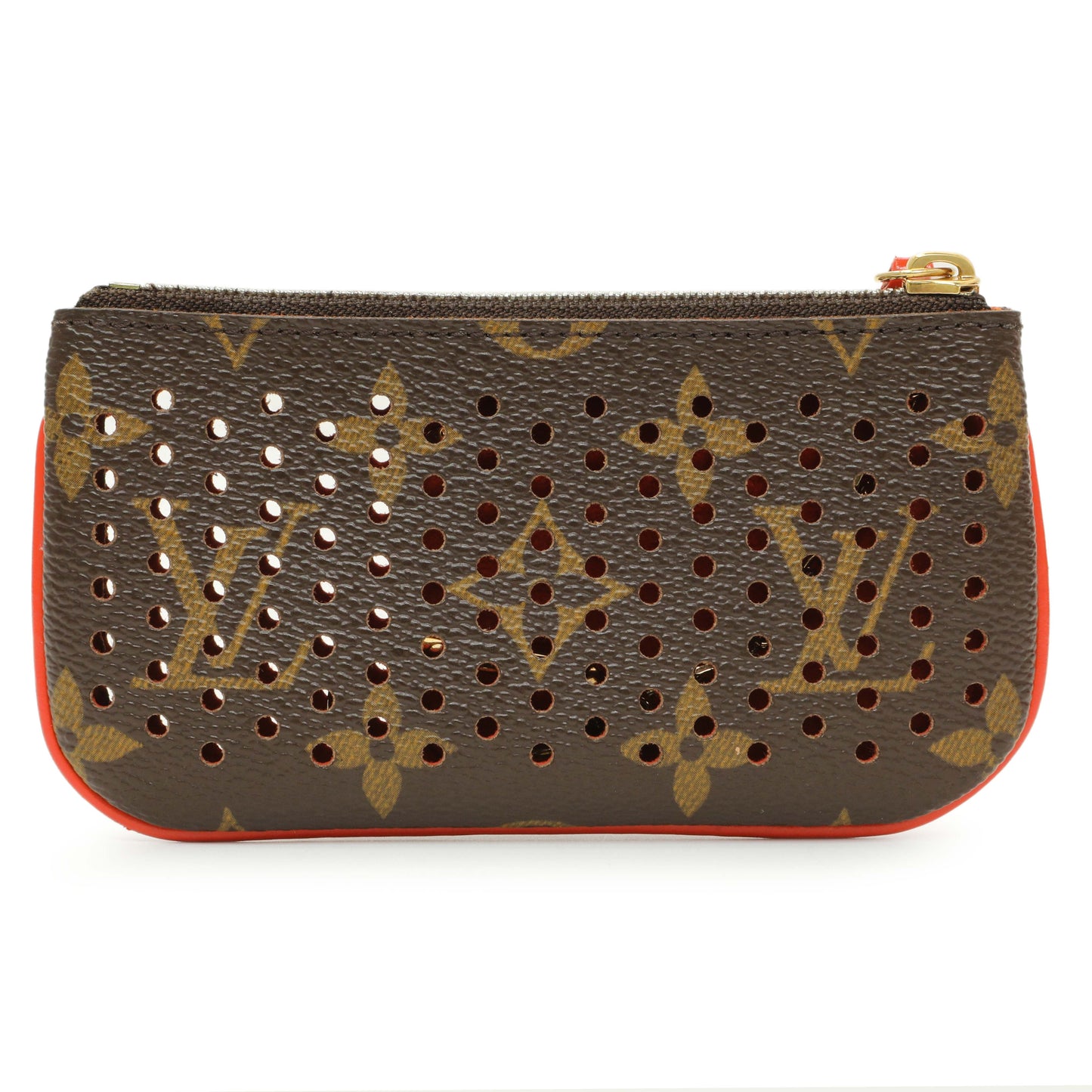 Exclusive Louis Vuitton Monogram Perforated Key Pouch — Side View