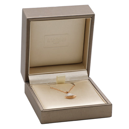 Exclusive Bulgari 18K Rose Gold Diamond Mother of Pearl Divas’ Dream Necklace — Detail View
