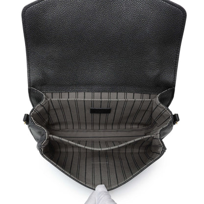 Exclusive Louis Vuitton Black Empreinte Pochette Metis — Top View