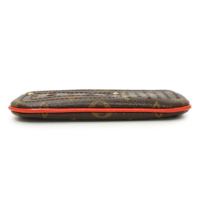 Exclusive Louis Vuitton Monogram Perforated Key Pouch — Back View