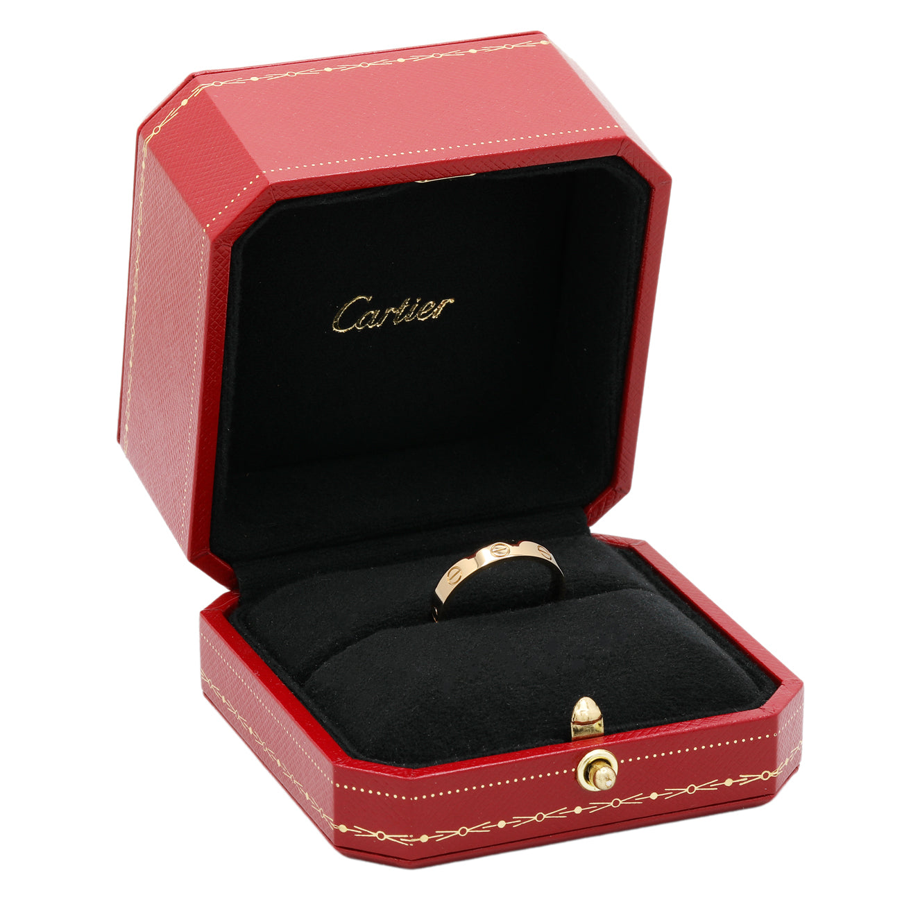 Exclusive Cartier 18K Yellow Gold Love Wedding Band — Back View