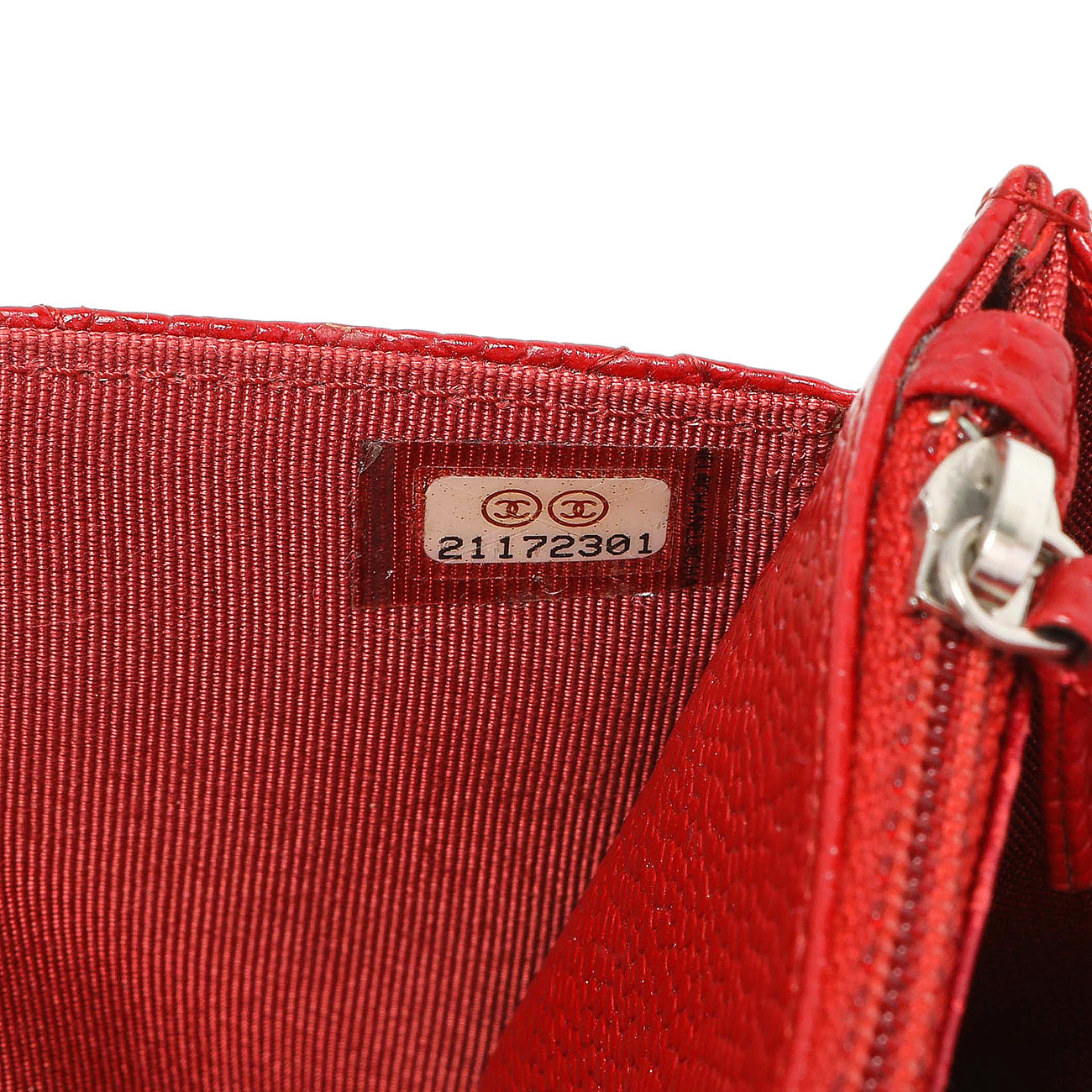 Exclusive Chanel Red Quilted Caviar Classic Wallet on Chain WOC — Alternate View 10