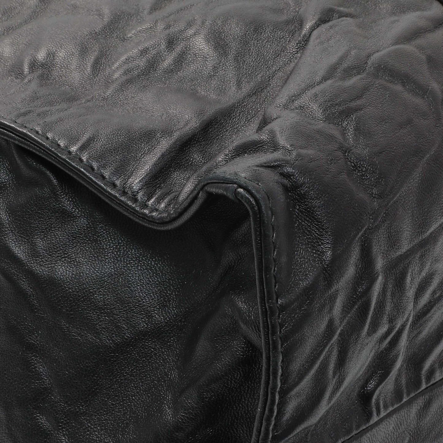 Exclusive Prada Black Nappa Antique Tote — Top View