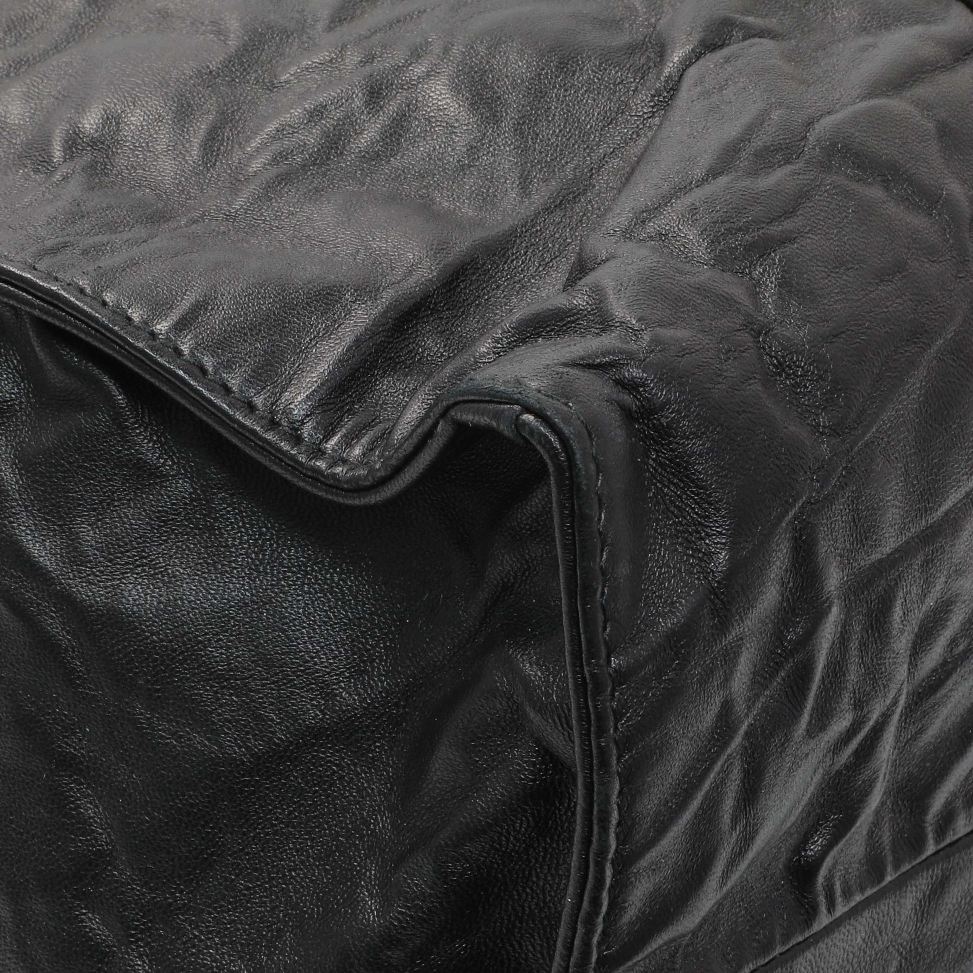 Exclusive Prada Black Nappa Antique Tote — Top View