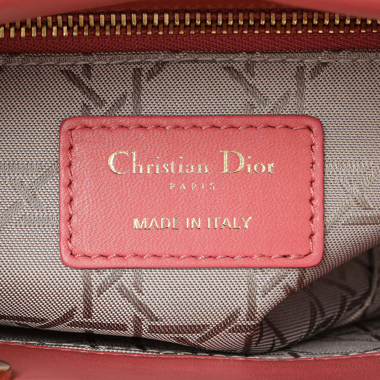 Exclusive Christian Dior Pink Lambskin Cannage Small My ABCDior Lady Dior — Alternate View 9
