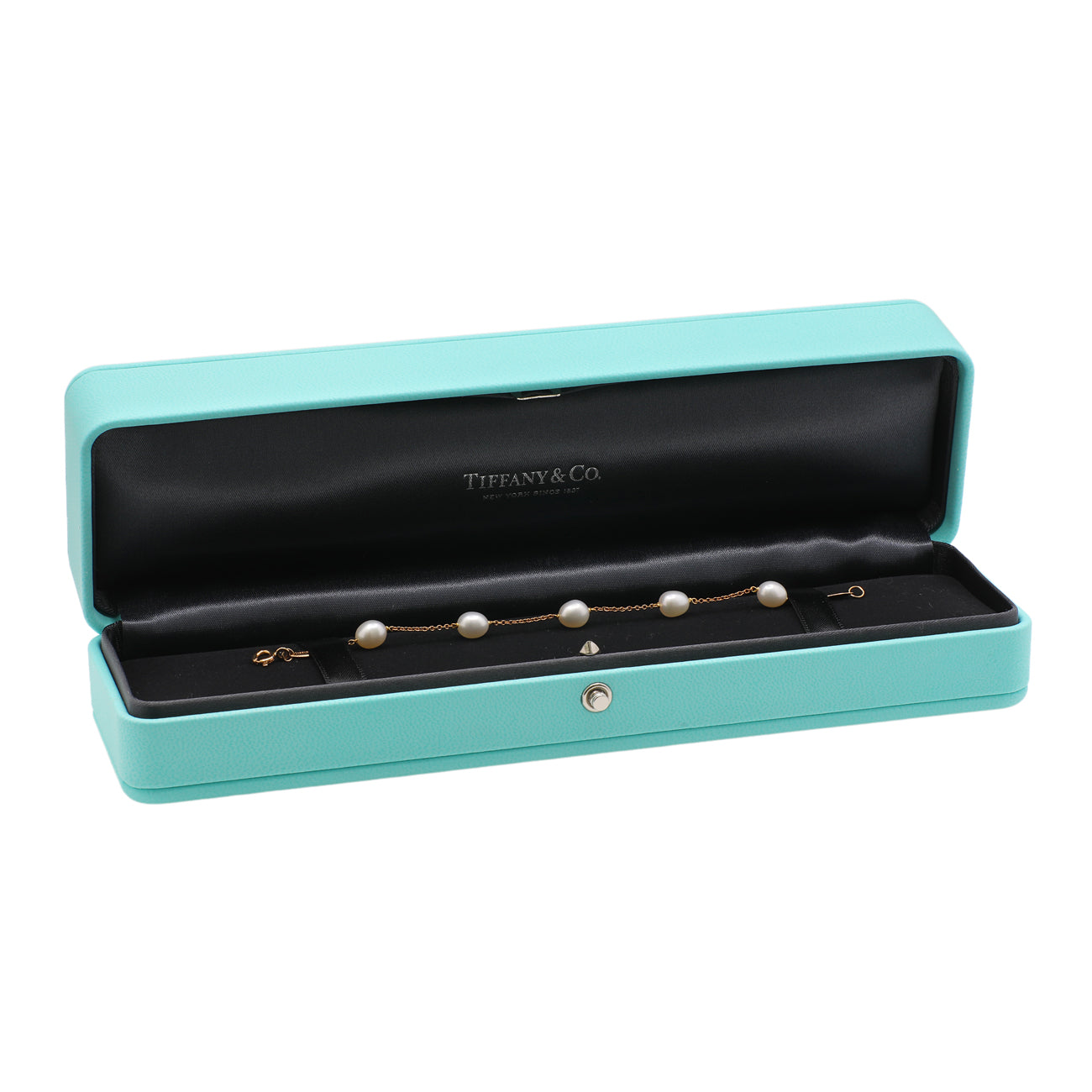 Exclusive Tiffany & Co. 18K Yellow Gold Elsa Peretti Pearls by the Yard Bracelet — Top View