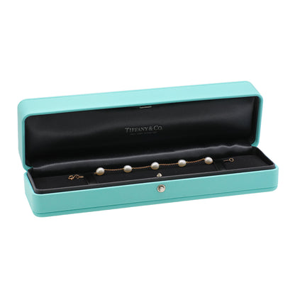 Exclusive Tiffany & Co. 18K Yellow Gold Elsa Peretti Pearls by the Yard Bracelet — Top View