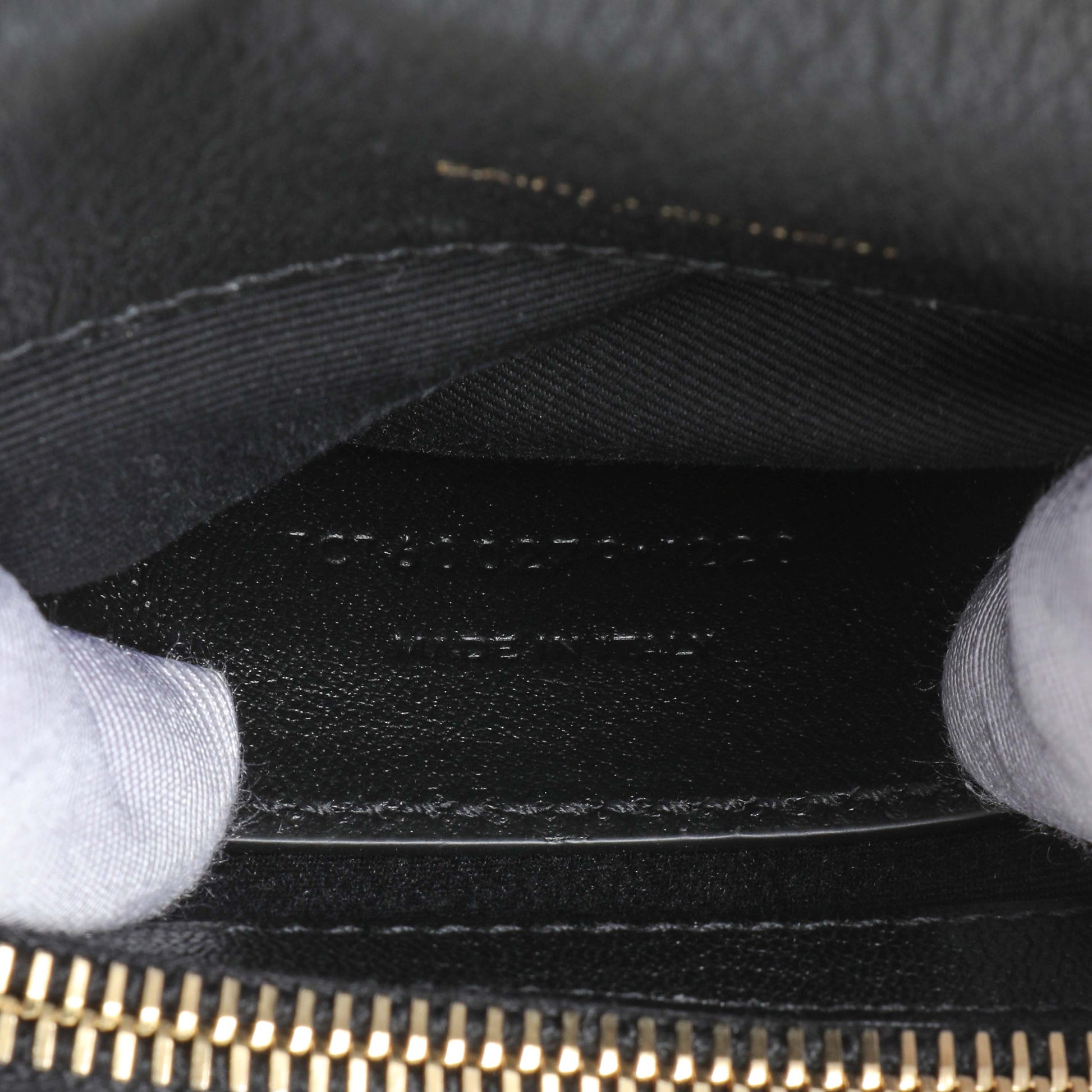 Exclusive Saint Laurent Black Sheepskin Matelasse Chevron Monogram Medium College Bag — Lifestyle View