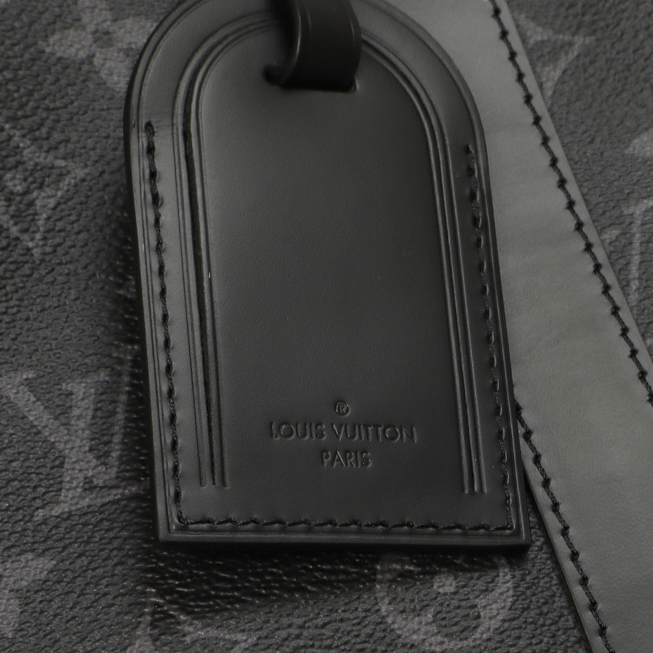 Exclusive Louis Vuitton Monogram Eclipse  Keepall  Bandouliere 55 — Lifestyle View