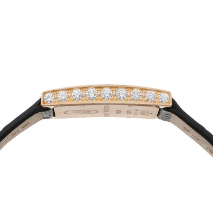 Exclusive Harry Winston 18K Rose Gold Diamond Avenue Classic Quartz — Back View