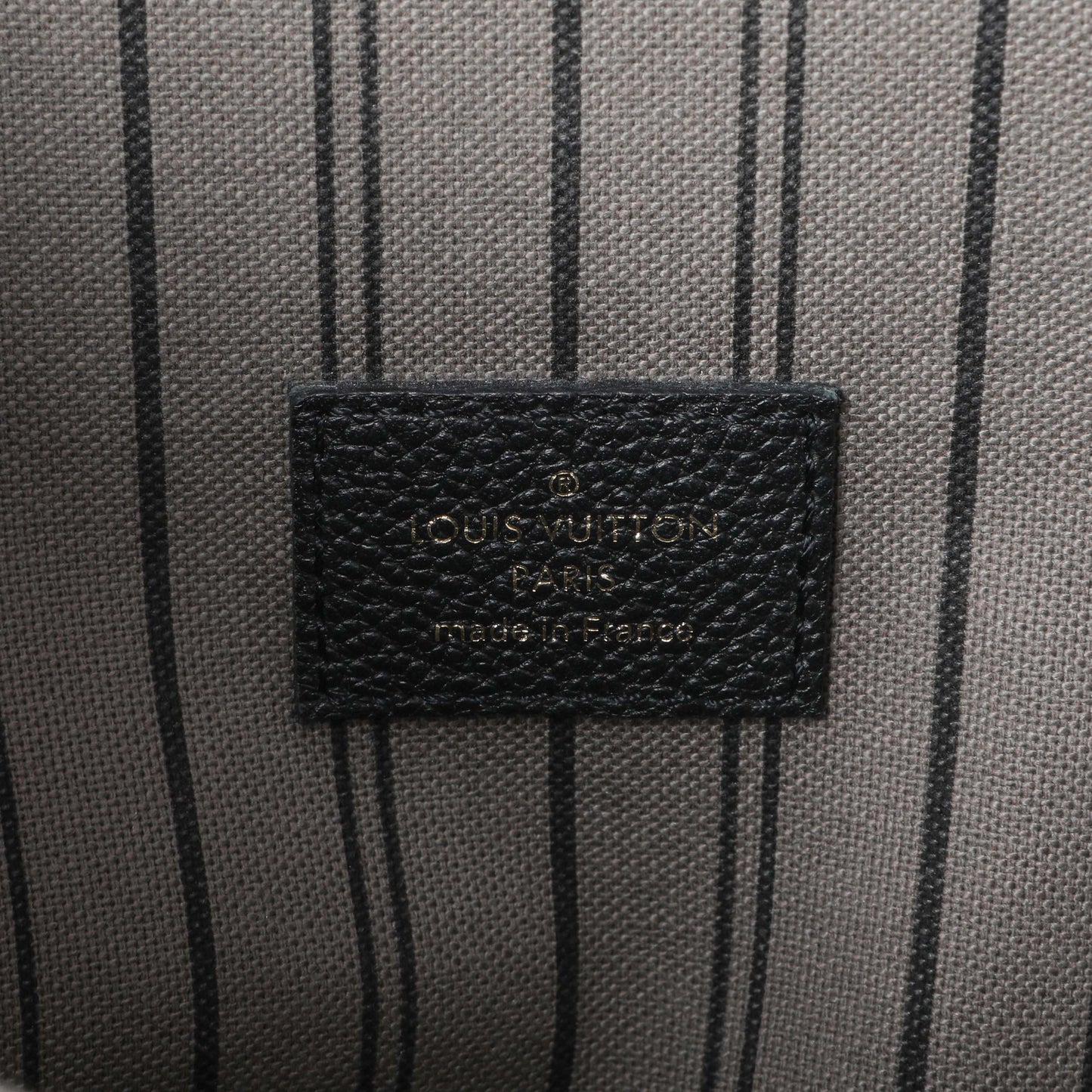 Exclusive Louis Vuitton Black Empreinte Pochette Metis — Detail View