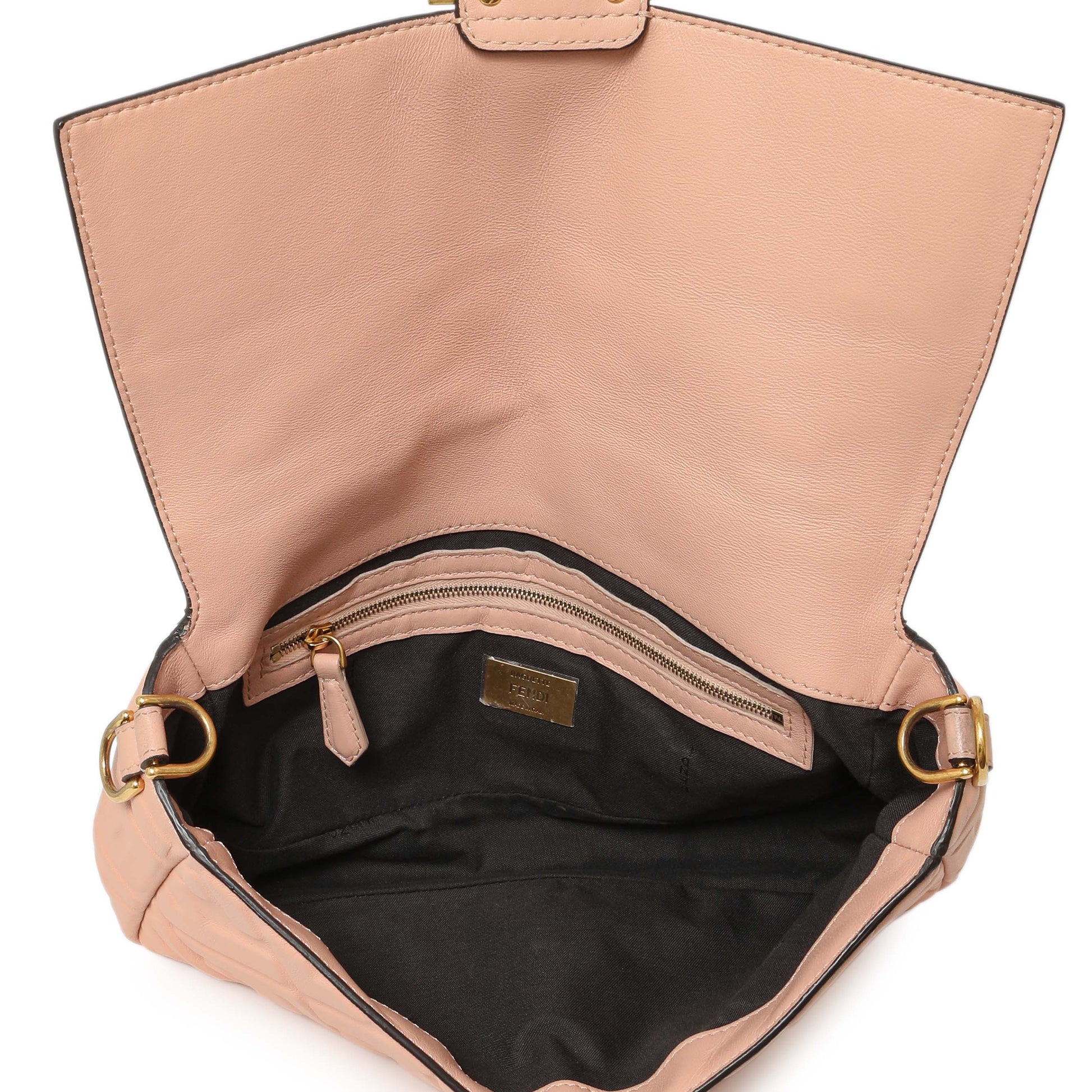 Exclusive Fendi Rosa Bourbon Nappa FF 1974 Embossed Baguette — Alternate View 8