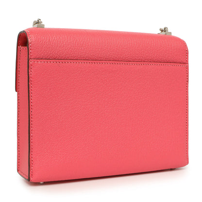 Exclusive Hermes Rose Azalee Chevre Mysore Mini Verrou Chaine — Side View