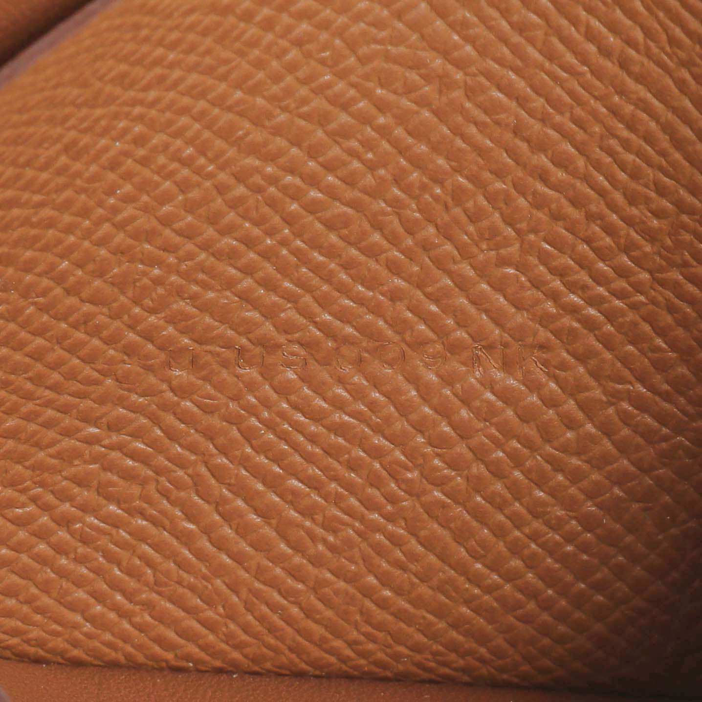 Exclusive Hermes Gold Epsom Bearn Card Holder Wallet — Lifestyle View