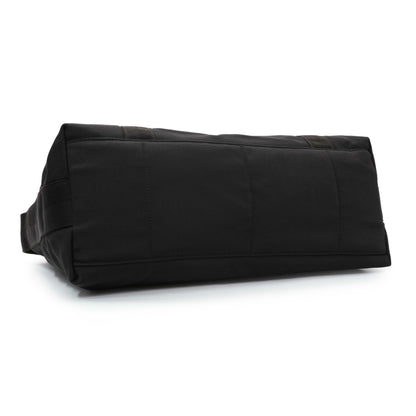 Exclusive Gucci Black Nylon Messenger Crossbody Shoulder Bag — Back View