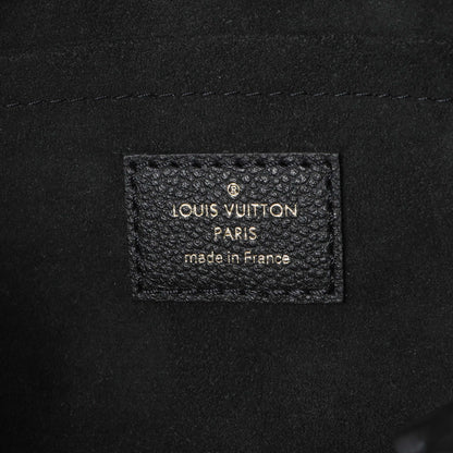 Exclusive Louis Vuitton Black Empreinte Monogram Giant Speedy Bandouliere 20 — Detail View