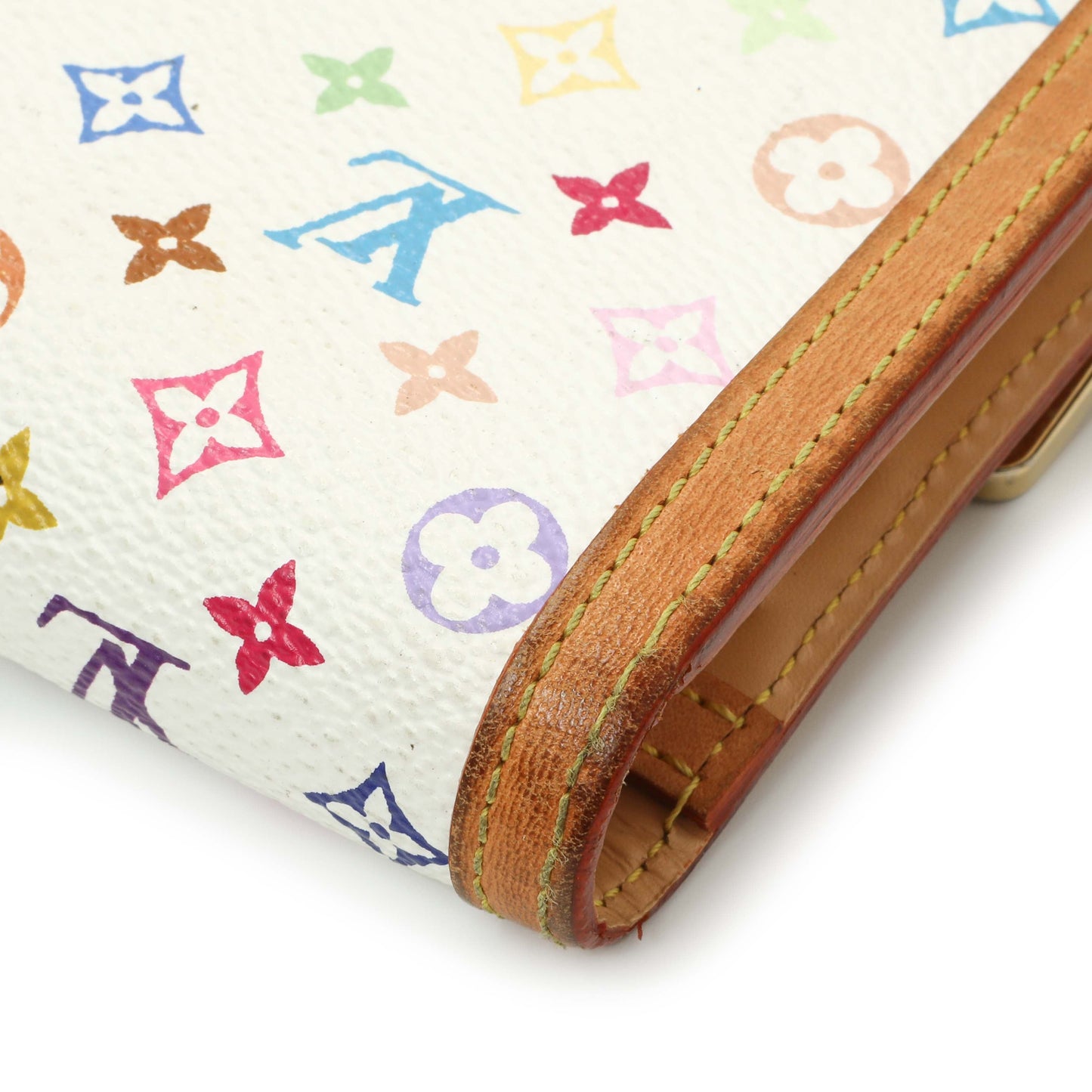 Exclusive Louis Vuitton White Monogram Multicolor Porte Tresor International Wallet — Alternate View 9