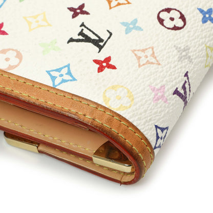 Exclusive Louis Vuitton White Monogram Multicolor Porte Tresor International Wallet — Alternate View 10