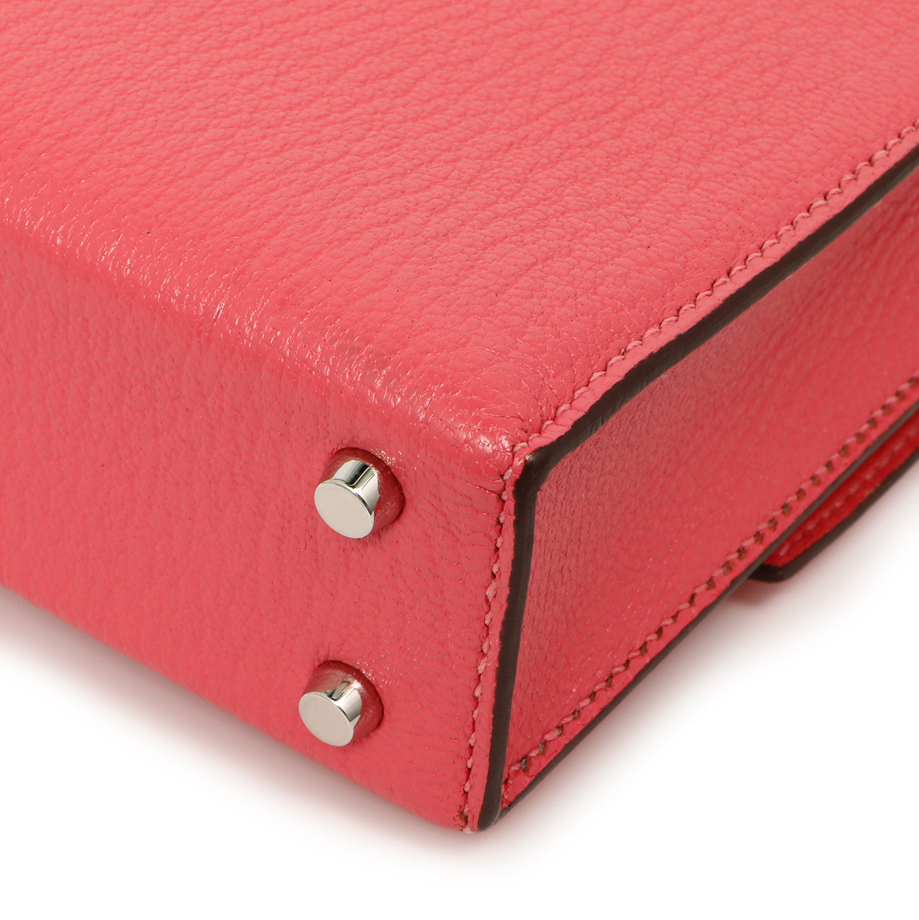 Exclusive Hermes Rose Azalee Chevre Mysore Mini Verrou Chaine — Alternate View 7