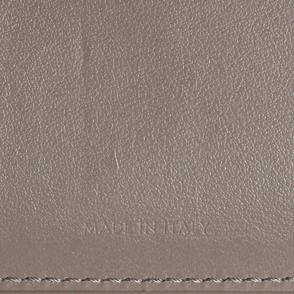 Exclusive Celine Grey Grained Calfskin Medium Multifunction Strap Wallet — Lifestyle View