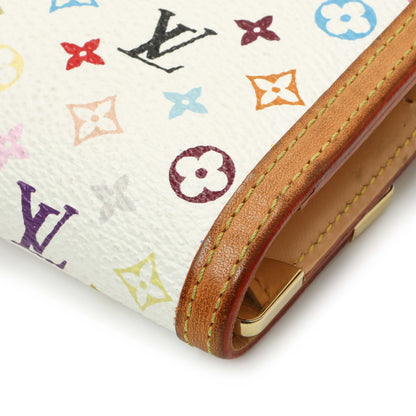Exclusive Louis Vuitton White Monogram Multicolor Porte Tresor International Wallet — Alternate View 11