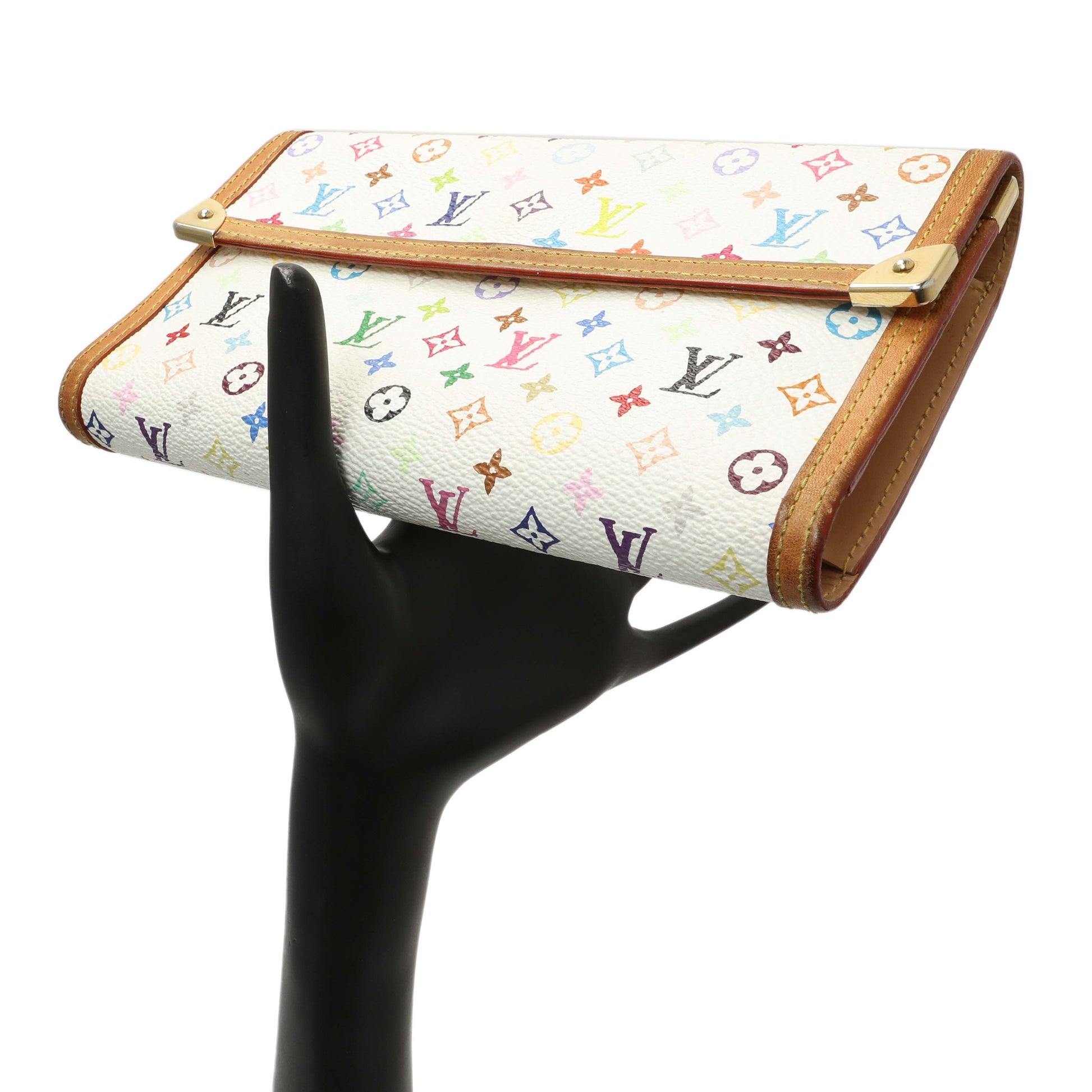 Exclusive Louis Vuitton White Monogram Multicolor Porte Tresor International Wallet — Alternate View 16