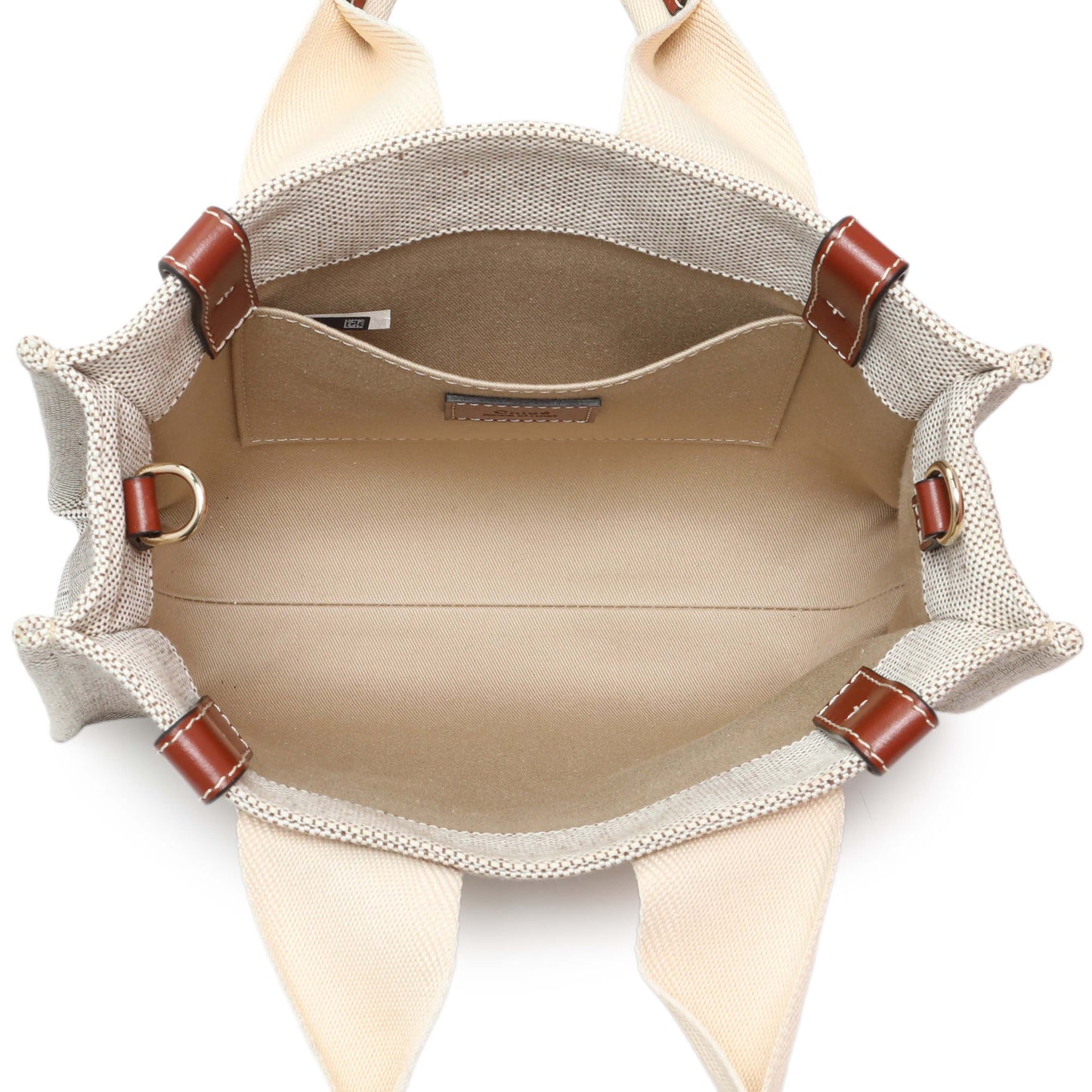 Exclusive Chloe Linen Calfskin Small Woody Ribbon Tote — Alternate View 8
