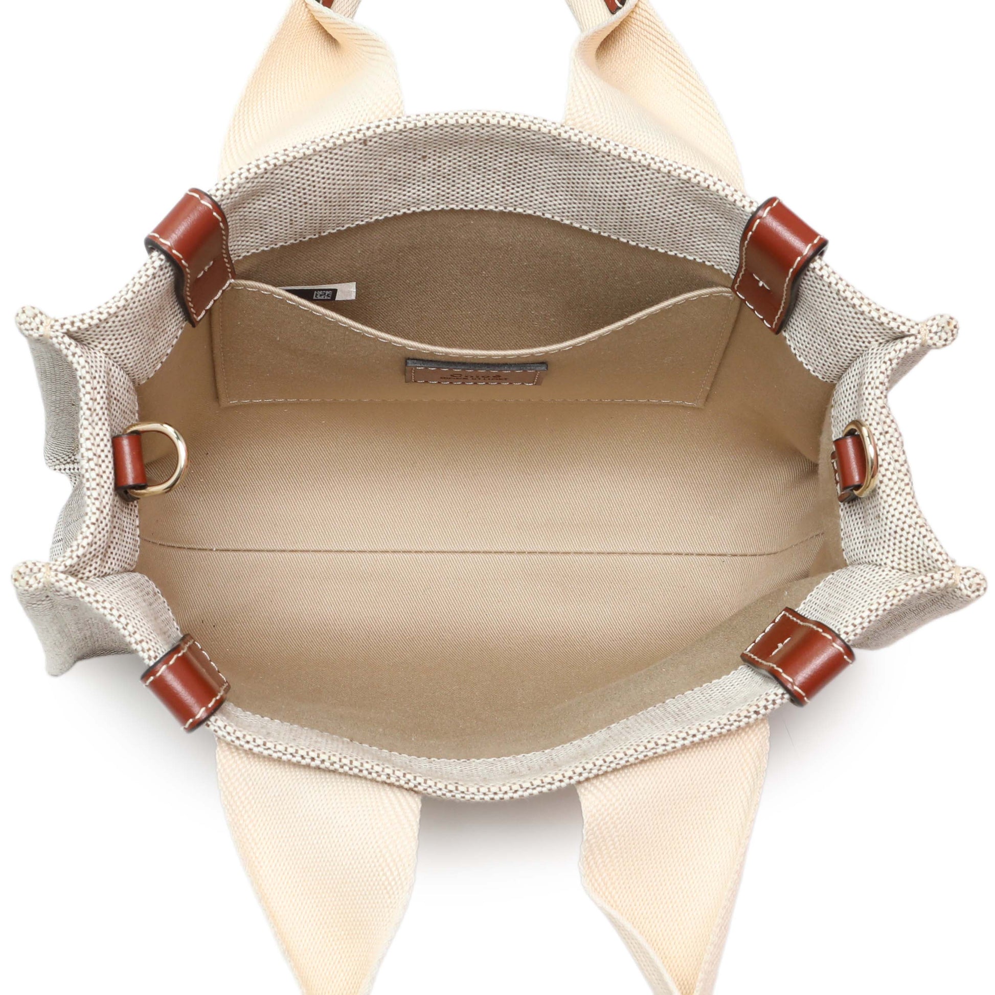 Exclusive Chloe Linen Calfskin Small Woody Ribbon Tote — Alternate View 8
