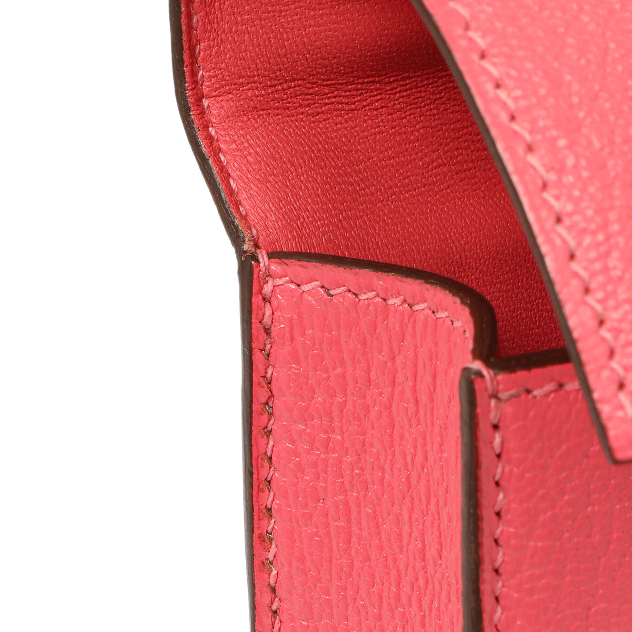 Exclusive Hermes Rose Azalee Chevre Mysore Mini Verrou Chaine — Alternate View 11