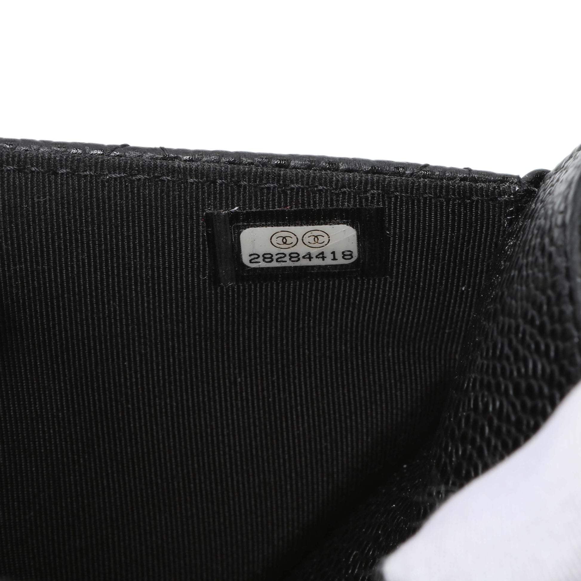 Exclusive Chanel Black Caviar Quilted Wallet on Chain — Alternate View 7