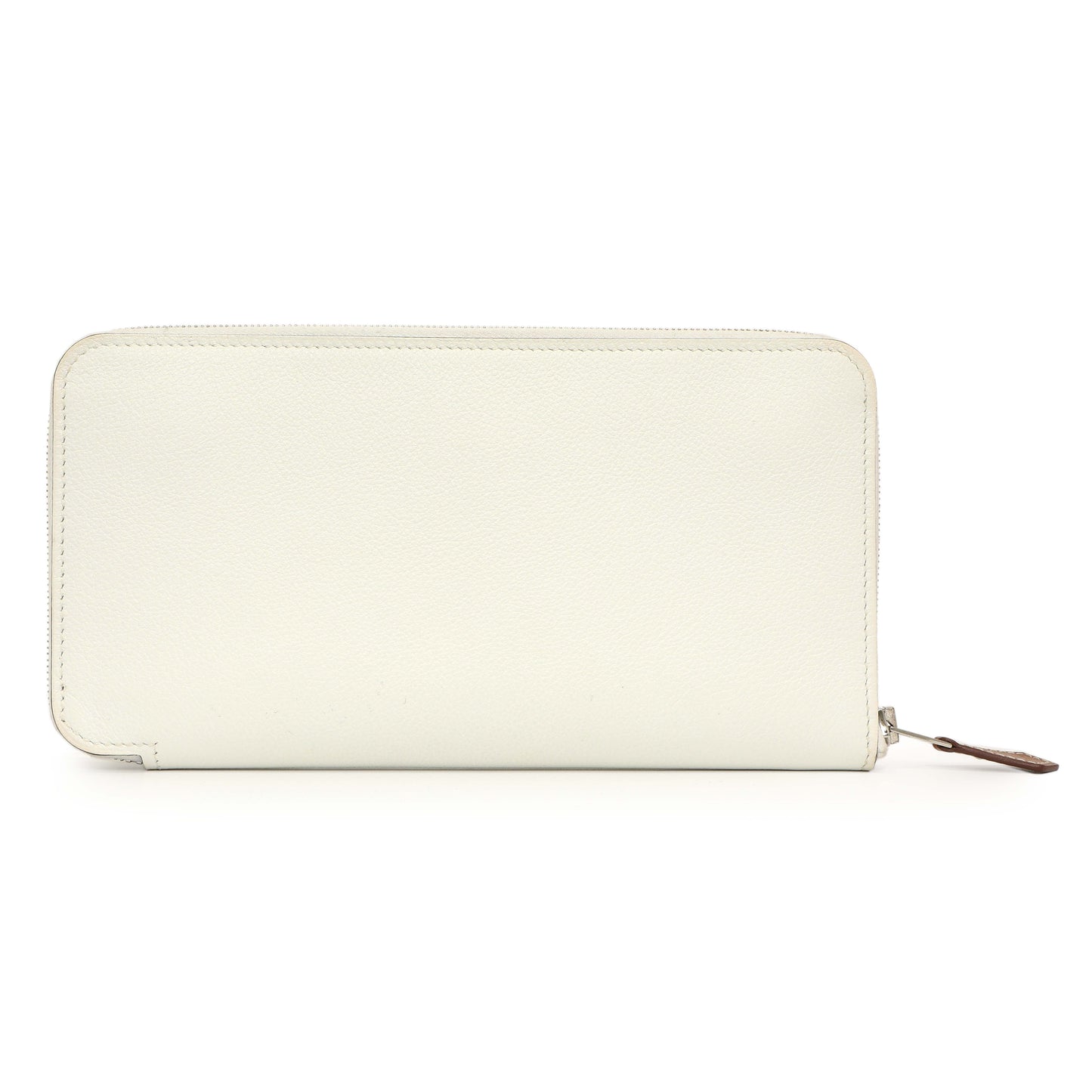 Exclusive Hermes New White Evercolor Silk'in Long Wallet — Side View