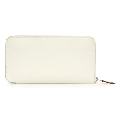 Exclusive Hermes New White Evercolor Silk'in Long Wallet — Side View