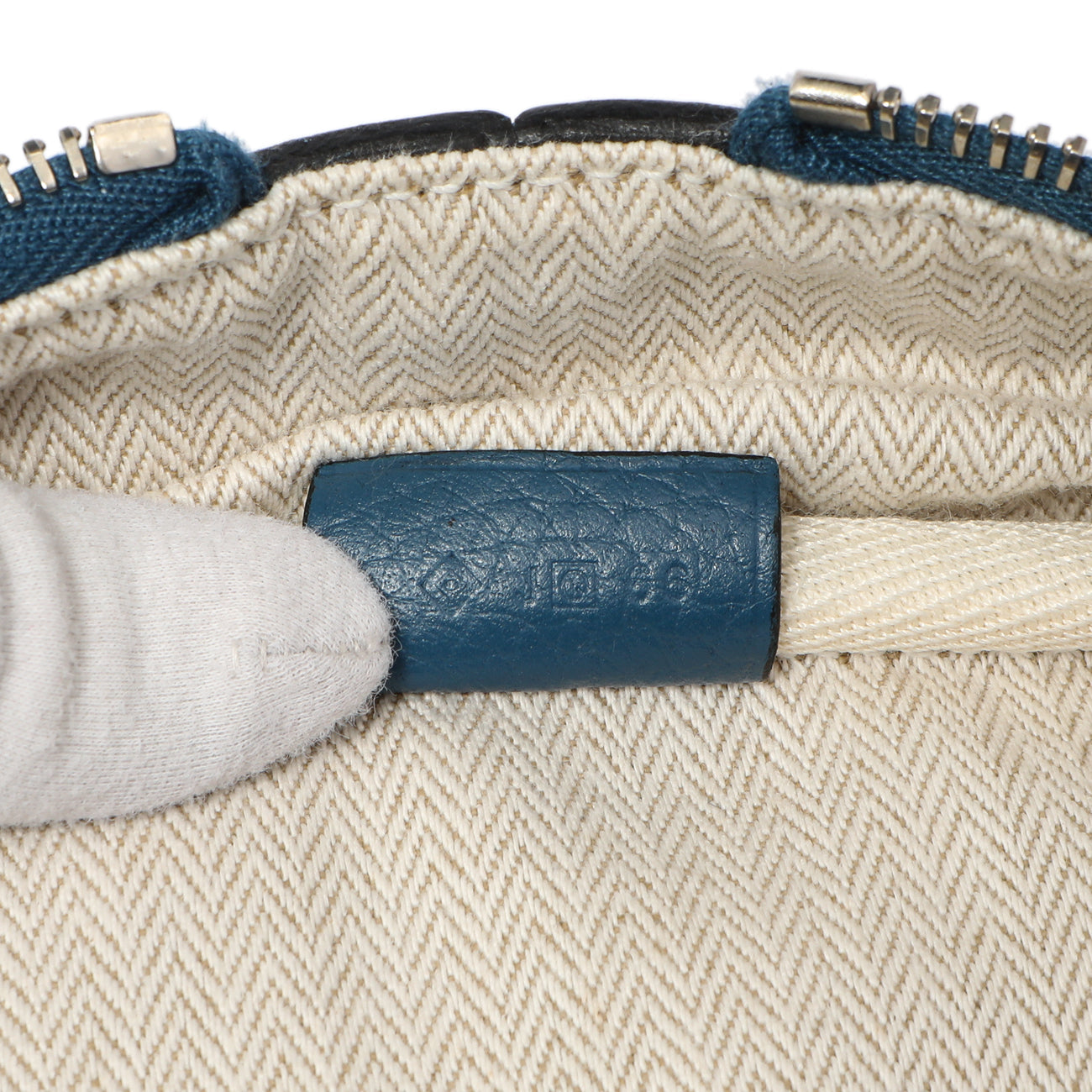 Exclusive Hermes Cobalt Clemence Victoria II 35 — Lifestyle View