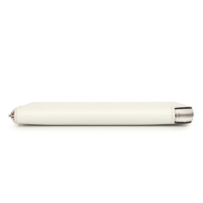 Exclusive Hermes New White Evercolor Silk'in Long Wallet — Back View