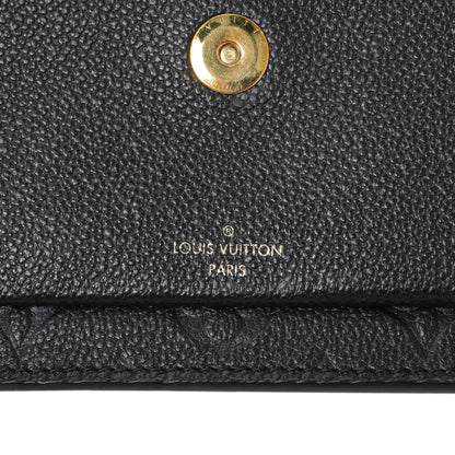 Exclusive Louis Vuitton Black Empreinte Vavin Chain Wallet — Detail View