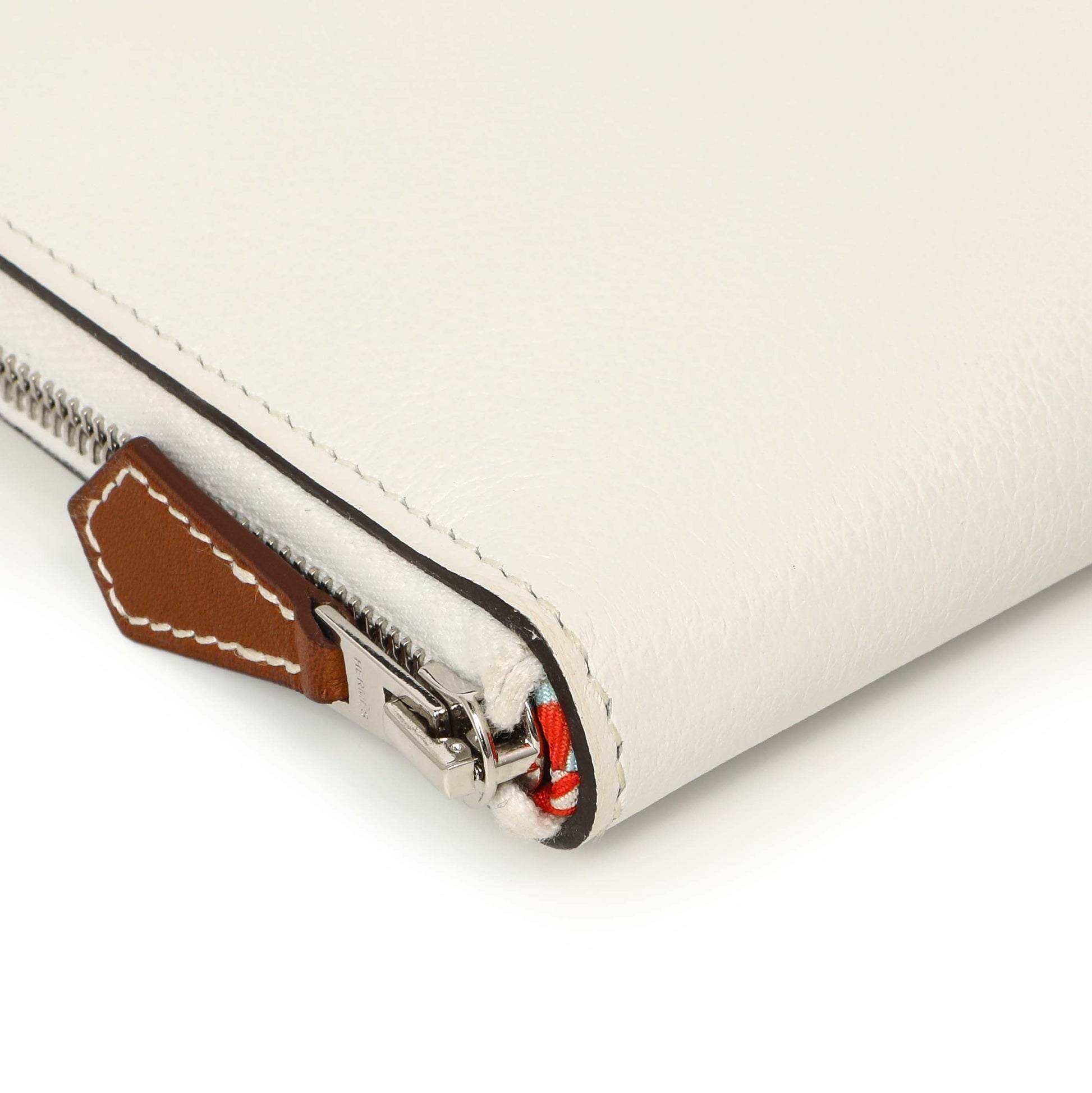 Exclusive Hermes New White Evercolor Silk'in Long Wallet — Lifestyle View