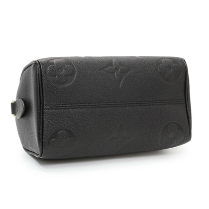 Exclusive Louis Vuitton Black Empreinte Monogram Giant Speedy Bandouliere 20 — Back View