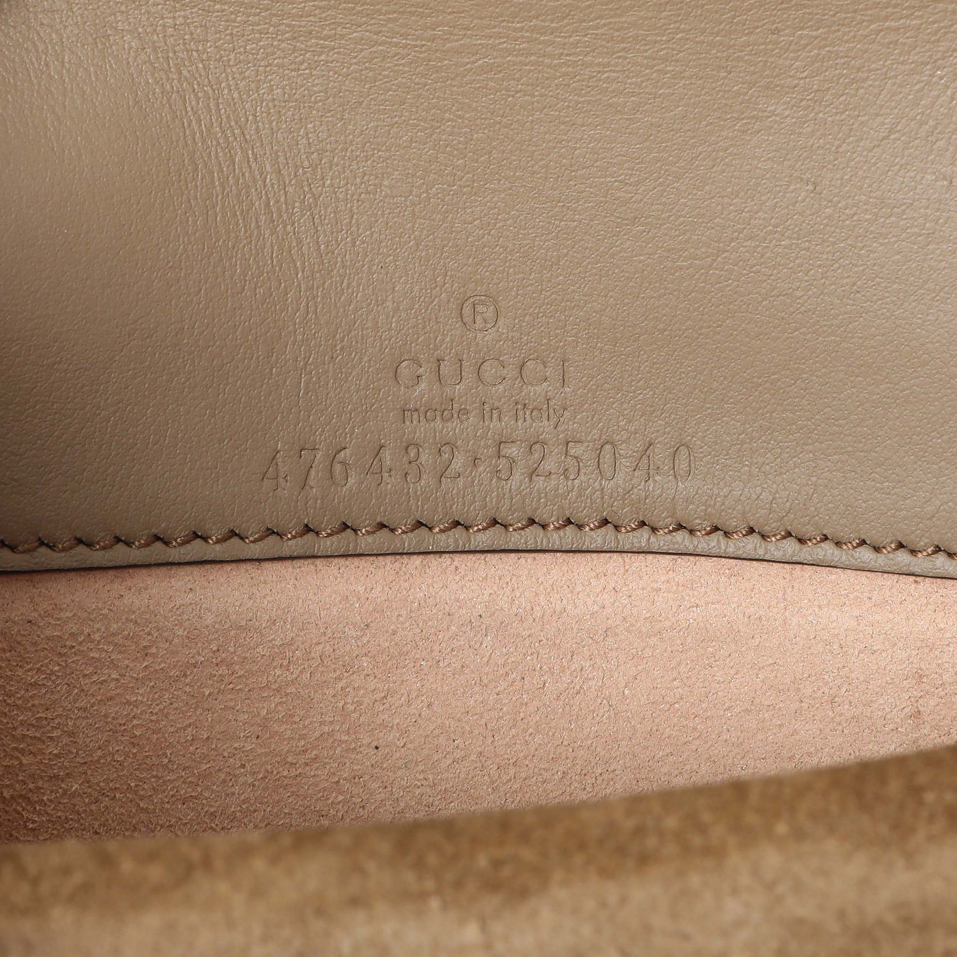 Exclusive Gucci GG Supreme Monogram Super Mini Dionysus — Detail View
