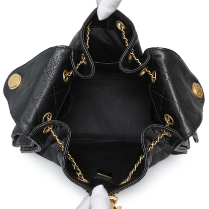 Exclusive Chanel Black Caviar Quilted Small Chanel 25 Handbag — Alternate View 8