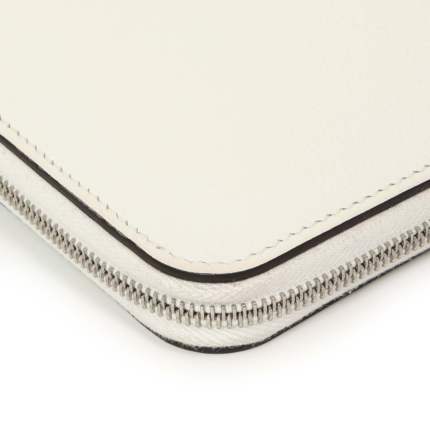 Exclusive Hermes New White Evercolor Silk'in Long Wallet — Alternate View 8