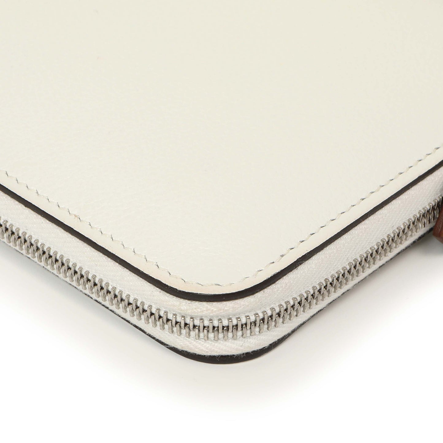 Exclusive Hermes New White Evercolor Silk'in Long Wallet — Alternate View 9