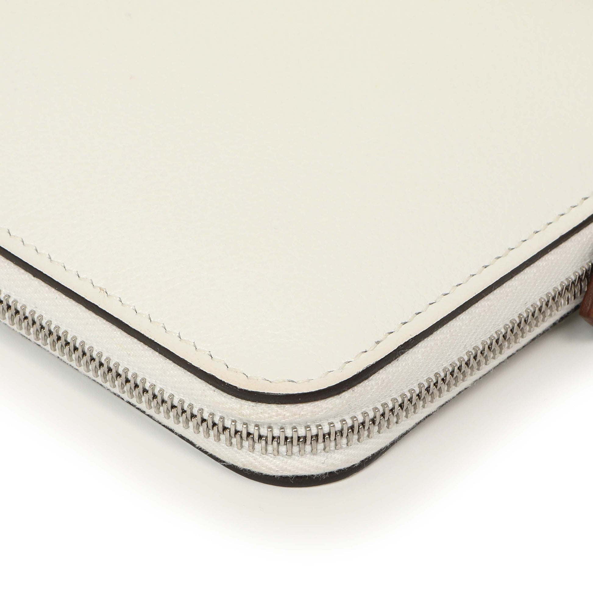 Exclusive Hermes New White Evercolor Silk'in Long Wallet — Alternate View 9