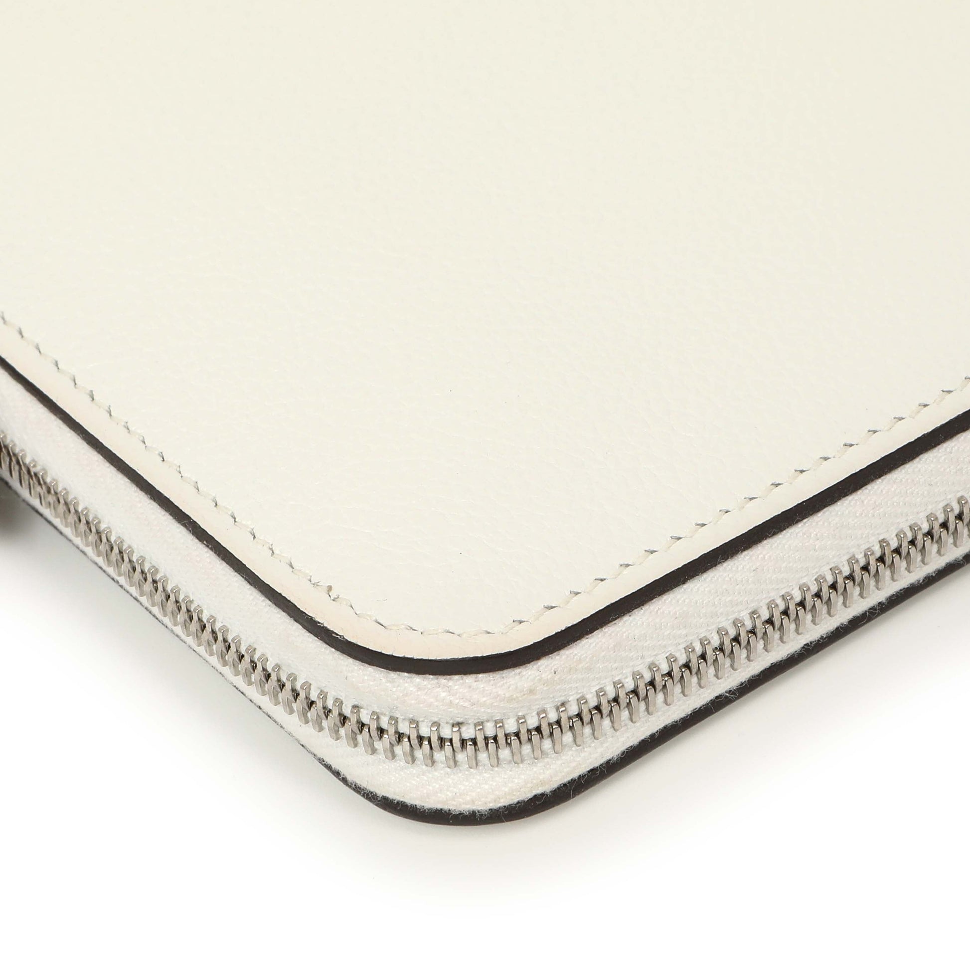 Exclusive Hermes New White Evercolor Silk'in Long Wallet — Alternate View 10