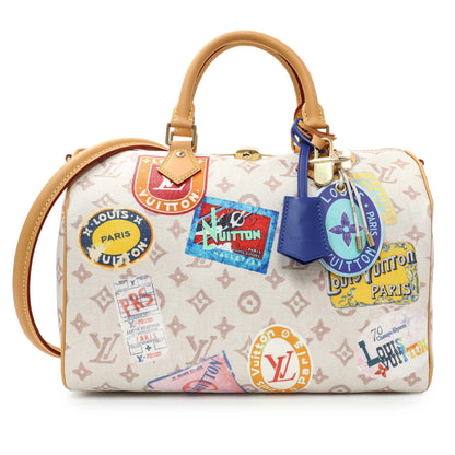 Exclusive Louis Vuitton Monogram Flight Mode Speedy Soft Bandouliere 30 — Front View