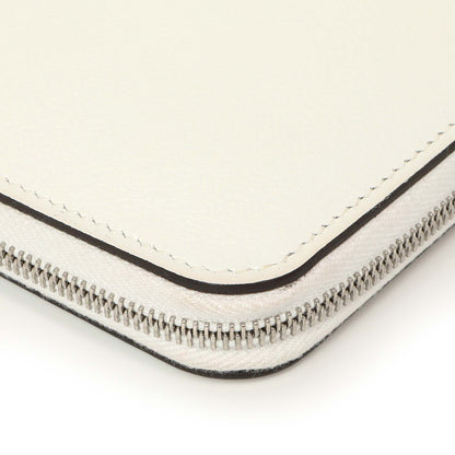 Exclusive Hermes New White Evercolor Silk'in Long Wallet — Alternate View 11