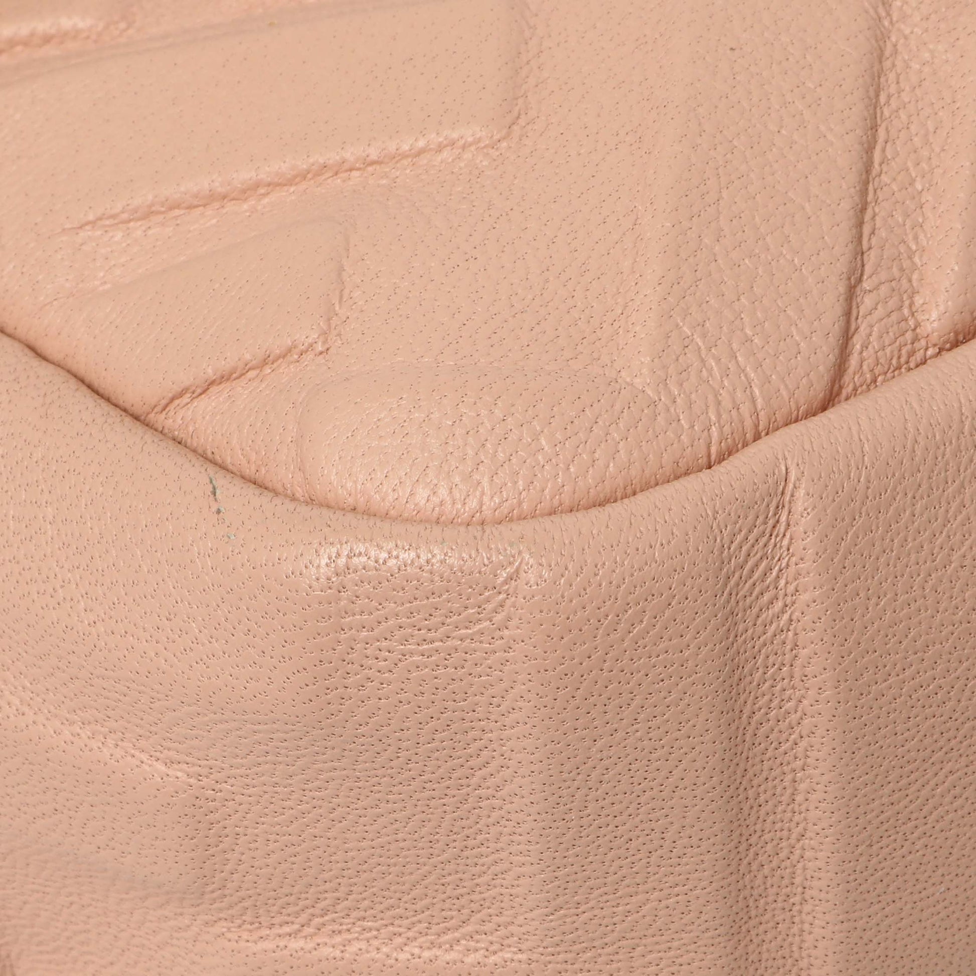 Exclusive Fendi Rosa Bourbon Nappa FF 1974 Embossed Baguette — Top View