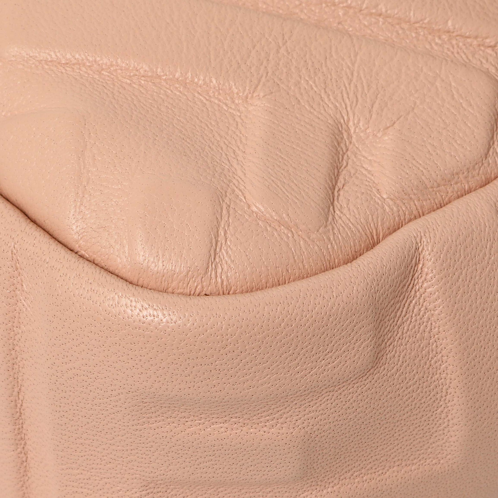 Exclusive Fendi Rosa Bourbon Nappa FF 1974 Embossed Baguette — Detail View