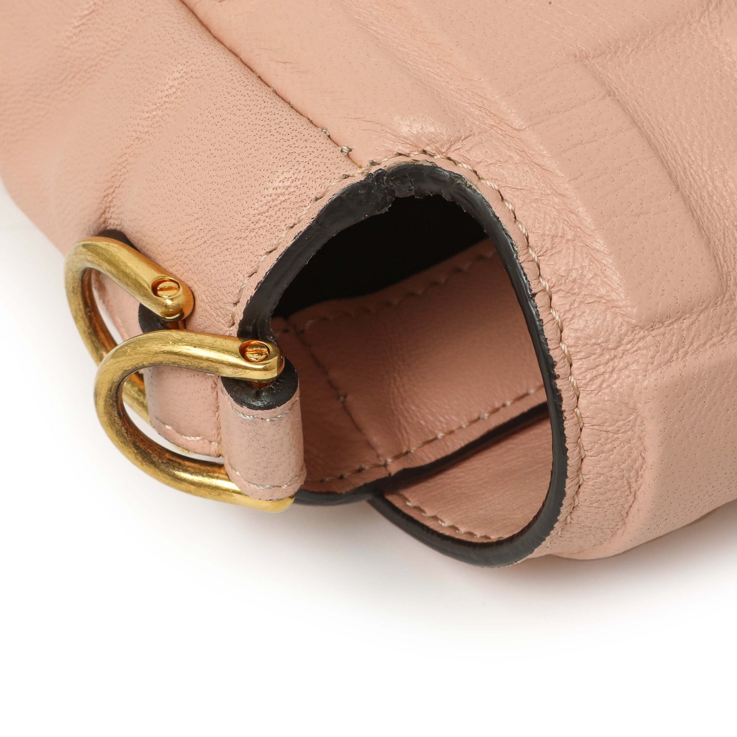 Exclusive Fendi Rosa Bourbon Nappa FF 1974 Embossed Baguette — Alternate View 11