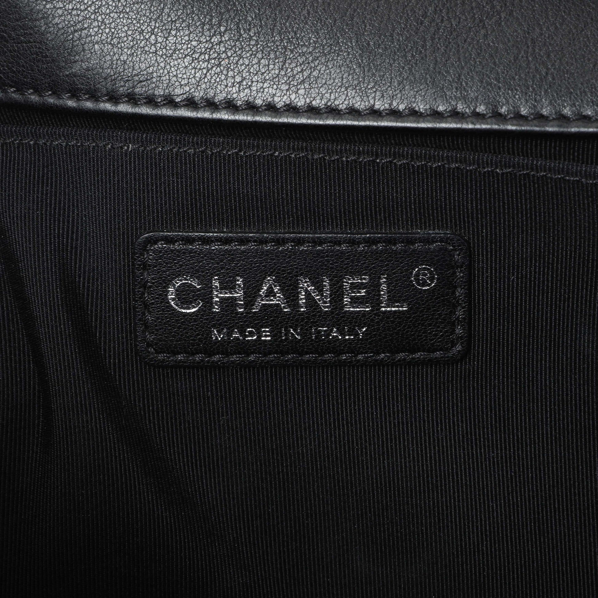 Exclusive Chanel Black Quilted Calfskin Medium Boy Flap — Alternate View 10