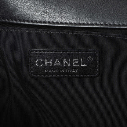 Exclusive Chanel Black Quilted Calfskin Medium Boy Flap — Alternate View 10